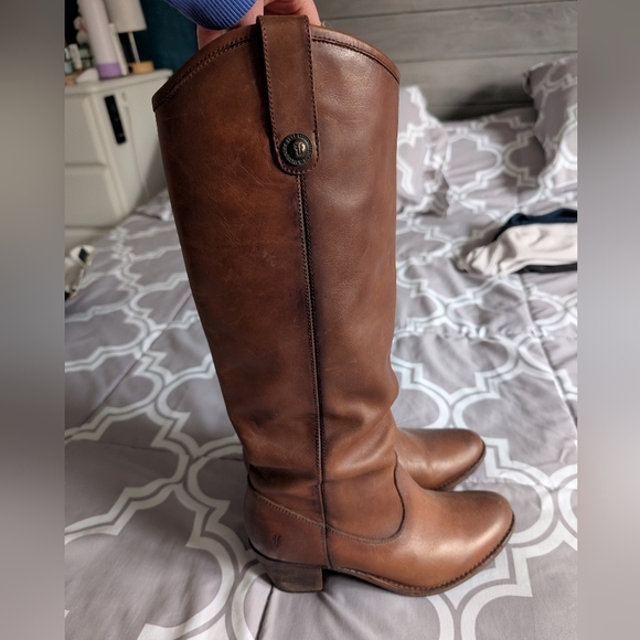 Frye Shoes - Frye Jackie Tall Chesnut Brown Heeled Boots
